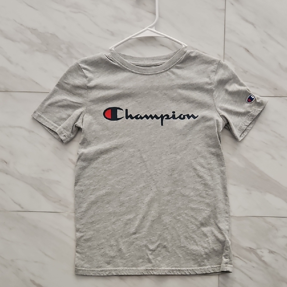 Champion Kids Light Gray Short Sleeve Tee